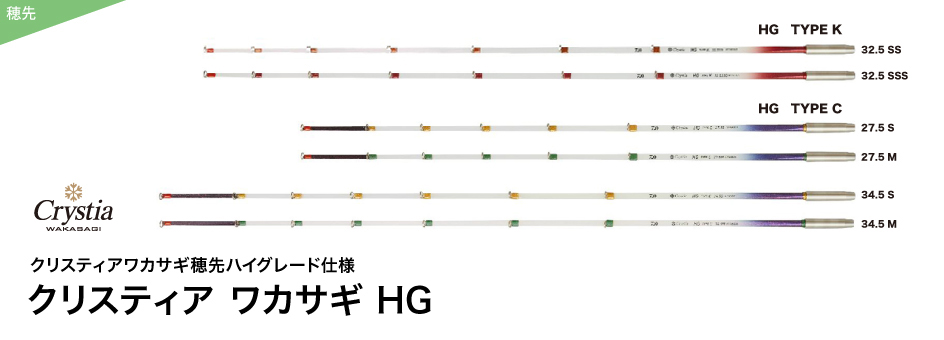 クリスティアワカサギ穂先ハイグレード仕様。 クリスティア ワカサギ HG